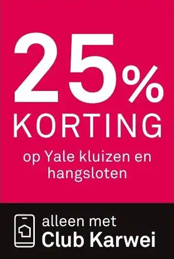 Karwei Op Yale kluizen en hangsloten aanbieding