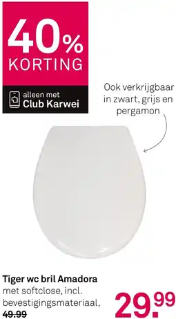 Karwei Tiger wc bril Amadora aanbieding