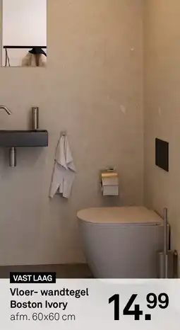 Karwei Vloer-wandtegel Boston Ivory aanbieding