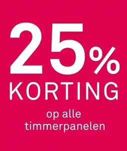Karwei Op alle timmerpanelen aanbieding