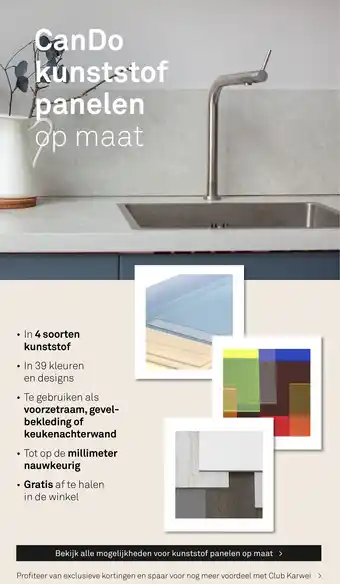 Karwei CanDo kunststof panelen aanbieding