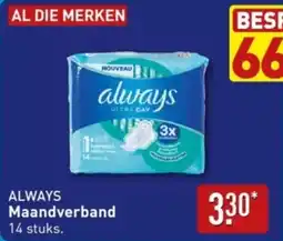 ALDI Always Maandverband aanbieding