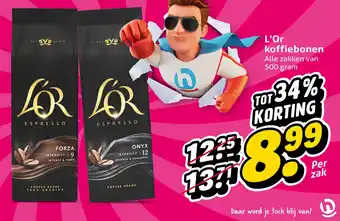 Hoogvliet L'Or koffiebonen aanbieding