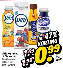 Hoogvliet Vifit, Optimel of Chocomel aanbieding