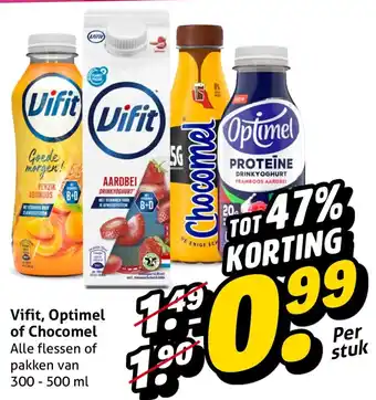 Hoogvliet Vifit, Optimel of Chocomel aanbieding