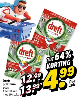 Hoogvliet Dreft platinum plus aanbieding