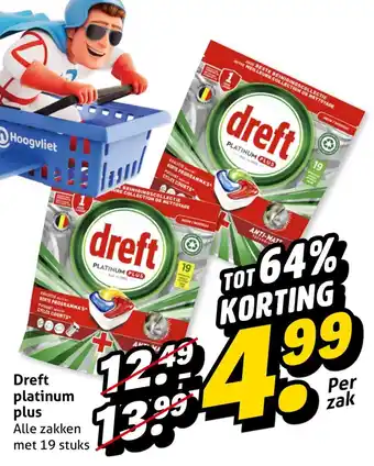 Hoogvliet Dreft platinum plus aanbieding