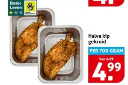 Hoogvliet Halve kip gekruid aanbieding