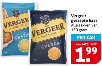 Hoogvliet Vergeer geraspte kaas aanbieding
