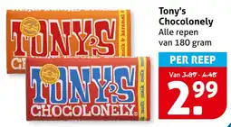 Hoogvliet Tony's Chocolonely aanbieding