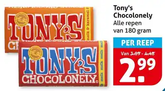 Hoogvliet Tony's Chocolonely aanbieding