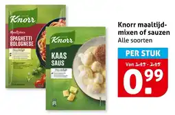 Hoogvliet Knorr maaltijdmixen of sauzen aanbieding