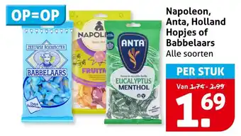 Hoogvliet Napoleon, Anta, Holland Hopjes of Babbelaars aanbieding