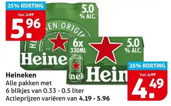Hoogvliet Heineken aanbieding