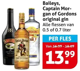 Hoogvliet Baileys, Captain Mor- gan of Gordons original gin aanbieding