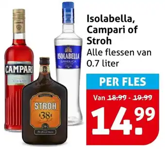 Hoogvliet Isolabella, Campari of Stroh aanbieding