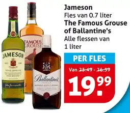 Hoogvliet Jameso, The Famous Grouse of Ballantine's aanbieding