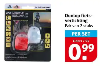 Hoogvliet Dunlop fietsverlichting aanbieding