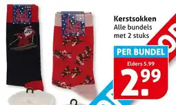 Hoogvliet Kerstsokken aanbieding