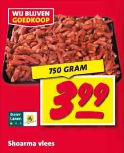 Nettorama Shoarma vlees aanbieding