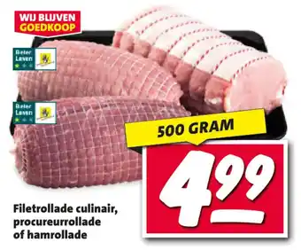 Nettorama Filetrollade culinair, procureurrollade of hamrollade aanbieding