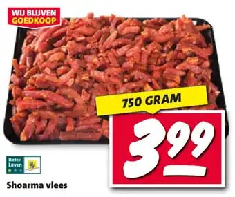 Nettorama Shoarma vlees aanbieding