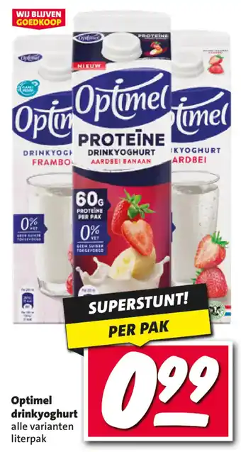 Nettorama Optimel drinkyoghurt aanbieding