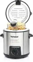 Bol.com TECHWOOD MINI FRITUUR- EN FONDUEPAN 2-IN-1 RVS aanbieding