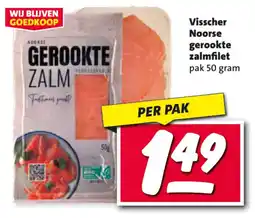 Nettorama Visscher Noorse gerookte zalmfilet aanbieding
