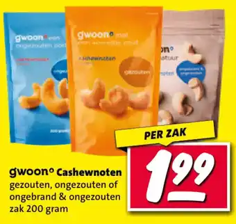 Nettorama gwoon° Cashewnoten aanbieding