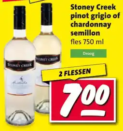 Nettorama Stoney Creek pinot grigio of chardonnay semillon aanbieding