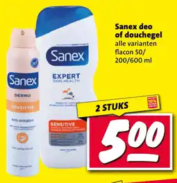 Nettorama Sanex deo of douchegel aanbieding