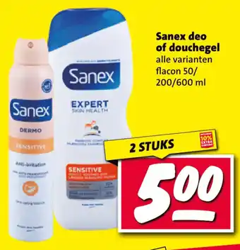 Nettorama Sanex deo of douchegel aanbieding