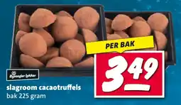 Nettorama slagroom cacaotruffels aanbieding