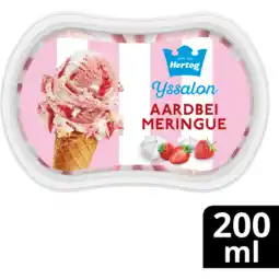 Jumbo Hertog IJssalon Mini IJs Aardbeien Meringue 200 ml aanbieding