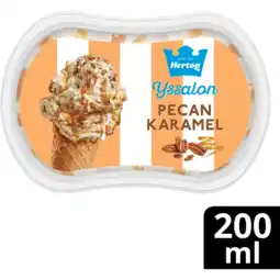 Jumbo Hertog IJssalon Mini IJs Pecan-Karamel Vanille 200 ml aanbieding