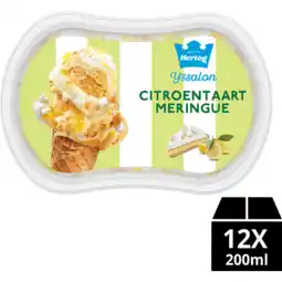 Jumbo Hertog IJssalon Mini IJs Citroentaart Meringue 200 ml aanbieding
