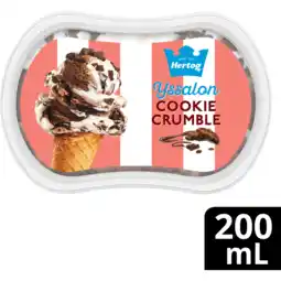 Jumbo Hertog IJssalon Mini IJs Cookie Crumble 200 ml aanbieding