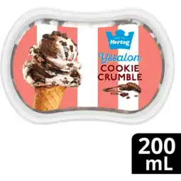 Jumbo Hertog IJssalon Mini IJs Cookie Crumble 200 ml aanbieding