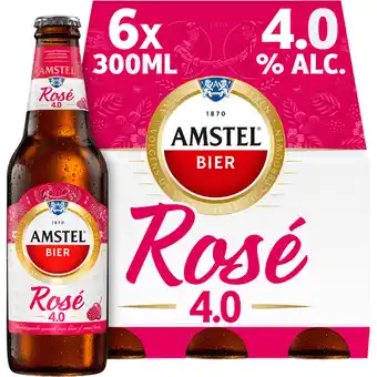 Jumbo Amstel Rosé Bier Fles 6 x 300ml aanbieding