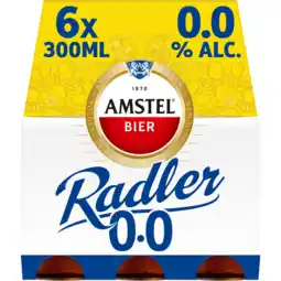 Jumbo Amstel Radler Citroen 0.0 Bier Fles 6 x 300ml aanbieding