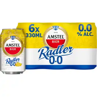 Jumbo Amstel Radler Citroen 0.0 Bier Blik 6 x 330ml aanbieding