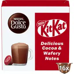 Jumbo NESCAFÉ Dolce Gusto, Chocolademelk Capsules KitKat, 16 cups, 256 gr aanbieding
