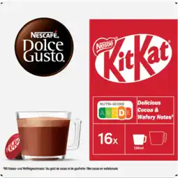 Jumbo NESCAFÉ Dolce Gusto, Chocolademelk Capsules KitKat, 16 cups, 256 gr aanbieding