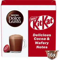 Jumbo NESCAFÉ Dolce Gusto, Chocolademelk Capsules KitKat, 16 cups, 256 gr aanbieding