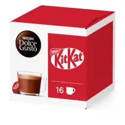 Jumbo NESCAFÉ Dolce Gusto, Chocolademelk Capsules KitKat, 16 cups, 256 gr aanbieding