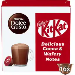 Jumbo NESCAFÉ Dolce Gusto, Chocolademelk Capsules KitKat, 16 cups, 256 gr aanbieding