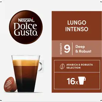 Jumbo NESCAFÉ Dolce Gusto, Koffiecapsules Lungo Intenso, 16 cups, 144 gr aanbieding