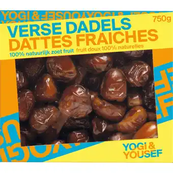 Jumbo Yogi & Yousef Verse Dadels Smaakt Naar Karamel 750 g aanbieding