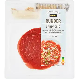 Jumbo Jumbo Carpaccio met Zoetzure Dressing 123 g aanbieding